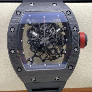 AAA Replica Richard Mille RM-055 BBR Factory Black Strap Mens Watch | aaareplicawatches.is