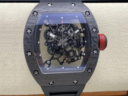 AAA Replica Richard Mille RM-055 BBR Factory Black Strap Mens Watch | aaareplicawatches.is