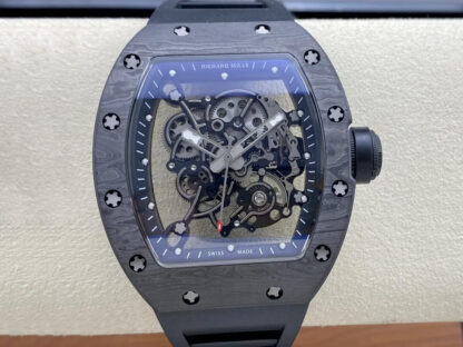 AAA Replica Richard Mille RM-055 BBR Factory Skeleton Dial Mens Watch | aaareplicawatches.is