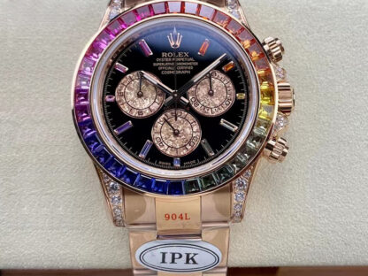 AAA Replica Rolex Daytona 116595 RBOW IPK Factory Black Dial Mens Watch | aaareplicawatches.is