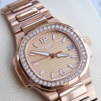 AAA Replica Patek Philippe Nautilus 7010/1R-012 Rose Gold Dial Woman Watch | aaareplicawatches.is