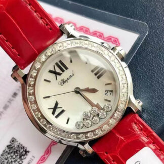 AAA Replica Chopard HAPPY DIAMONDS White Dial Woman Watch | aaareplicawatches.is