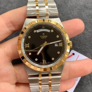 AAA Replica Tudor Royal M28603-0005 V7 Factory Gold Bezel Mens Watch | aaareplicawatches.is