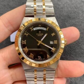 AAA Replica Tudor Royal M28603-0003 V7 Factory Gold Bezel Mens Watch | aaareplicawatches.is