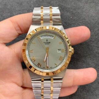 AAA Replica Tudor Royal M28603-0001 V7 Factory Gold Bezel Mens Watch | aaareplicawatches.is