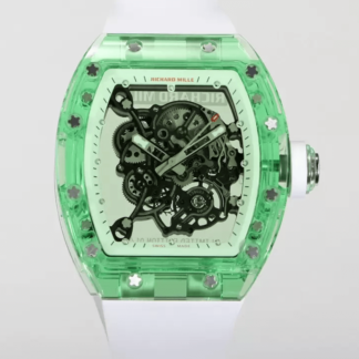 AAA Replica Richard Mille RM055 RM Factory White Rubber Strap Mens Watch | aaareplicawatches.is
