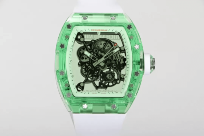 AAA Replica Richard Mille RM055 RM Factory White Rubber Strap Mens Watch | aaareplicawatches.is