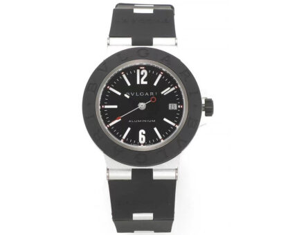AAA Replica Bvlgari Aluminium 103445 BV Factory Gray Bezel Mens Watch | aaareplicawatches.is
