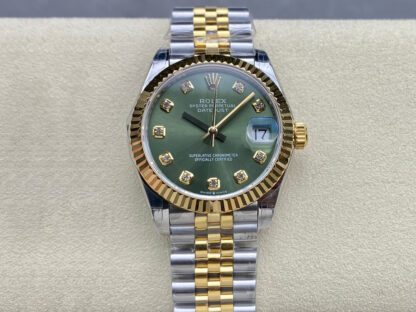 AAA Replica Rolex Datejust M278273-0030 31MM GS Factory Gold Bezel Woman Watch | aaareplicawatches.is
