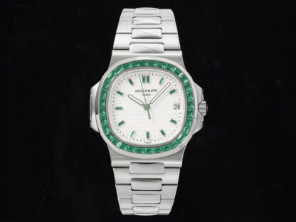 AAA Replica Patek Philippe Nautilus 5711 GR Factory Diamond Bezel Mens Watch | aaareplicawatches.is