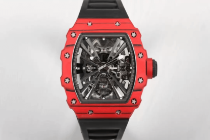 AAA Replica Richard Mille RM12-01 Tourbillon RM Factory Red Skeleton Dial Mens Watch | aaareplicawatches.is