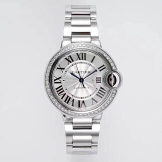 AAA Replica Ballon Bleu De Cartier W4BB0016 33MM AF Factory Diamond Bezel Woman Watch | aaareplicawatches.is