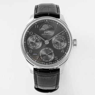 AAA Replica IWC Portuguese Perpetual Calendar IW503301 APS Factory Black Strap Mens Watch | aaareplicawatches.is
