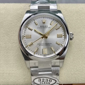 AAA Replica Rolex Oyster Perpetual M126000-0001 36MM Clean Factory Silver Case Mens Watch | aaareplicawatches.is