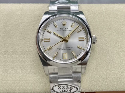 AAA Replica Rolex Oyster Perpetual M126000-0001 36MM Clean Factory Silver Case Mens Watch | aaareplicawatches.is