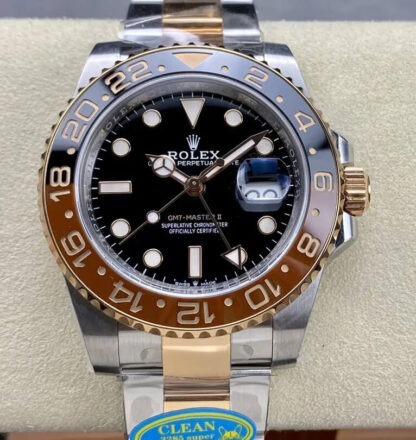 AAA Replica Rolex GMT Master II M126711chnr-0002 Clean Factory V3 Black Dial Mens Watch | aaareplicawatches.is
