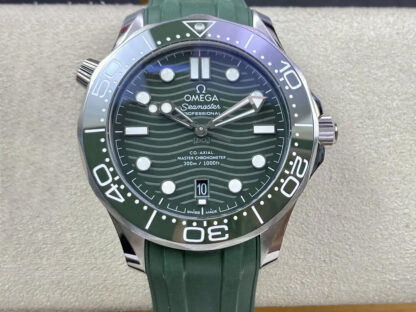 AAA Replica Omega Seamaster Diver 300M 210.32.42.20.10.001 VS Factory Green Strap Mens Watch | aaareplicawatches.is