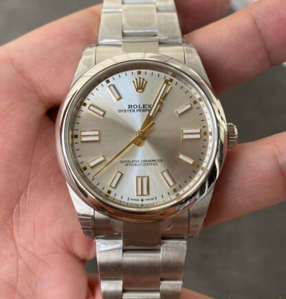 AAA Replica Rolex Oyster Perpetual M124300-0001 41MM VS Factory Silver Case Mens Watch | aaareplicawatches.is