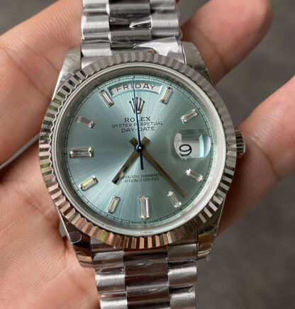 AAA Replica Rolex Day Date M228236-0006 GM Factory Silver Bezel Mens Watch | aaareplicawatches.is