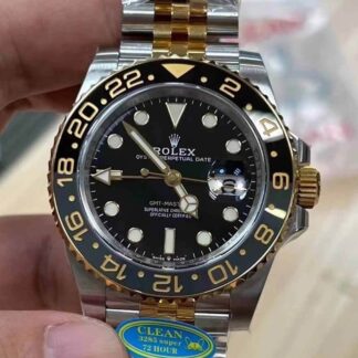 AAA Replica Rolex GMT Master II M126713grnr-0001 Clean Factory Black Bezel Mens Watch | aaareplicawatches.is