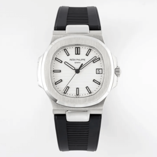 AAA Replica Patek Philippe Nautilus 5711 PPF Factory Black Rubber Strap Mens Watch | aaareplicawatches.is