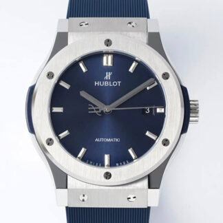 AAA Replica Hublot Classic Fusion 542.NX.7170.RX 42MM HB Factory Blue Rubber Strap Mens Watch | aaareplicawatches.is