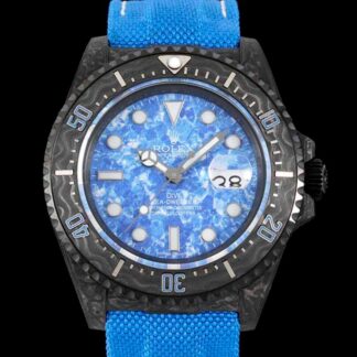 AAA Replica Rolex Sea-Dweller Diw Factory Carbon Fiber Blue Dial Mens Watch | aaareplicawatches.is