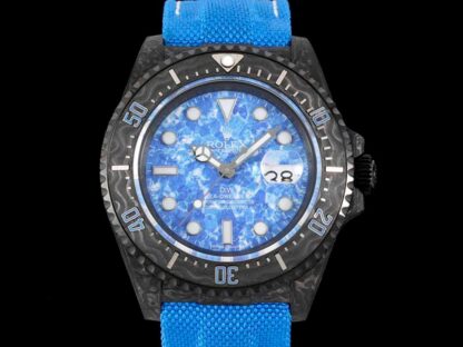 AAA Replica Rolex Sea-Dweller Diw Factory Carbon Fiber Blue Dial Mens Watch | aaareplicawatches.is