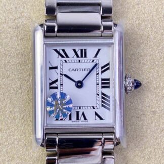 AAA Replica Cartier Tank WSTA0051 AF Factory Stainless Steel Strap Woman Watch | aaareplicawatches.is