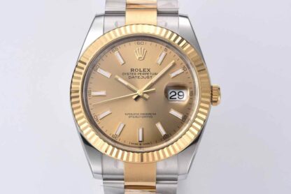 AAA Replica Rolex Datejust 41MM M126333-0009 Clean Factory Gold Dial Mens Watch | aaareplicawatches.is