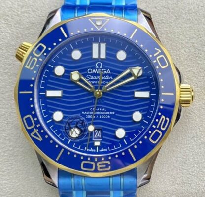AAA Replica Omega Seamaster Diver 300M 210.20.42.20.03.001 VS Factory Blue Bezel Mens Watch | aaareplicawatches.is
