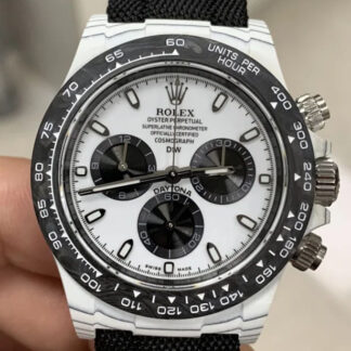 AAA Replica Rolex Daytona Diw Factory NTPT Carbon Fiber White Dial Mens Watch | aaareplicawatches.is