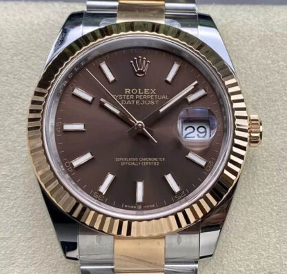 AAA Replica Rolex Datejust 41MM M126331-0001 Clean Factory Chocolate Dial Mens Watch | aaareplicawatches.is