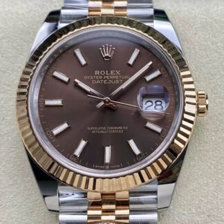 AAA Replica Rolex Datejust 41MM M126331-0002 Clean Factory Rose Gold Mens Watch | aaareplicawatches.is