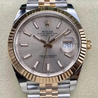AAA Replica Rolex Datejust 41MM M126331-0010 Clean Factory Rose Gold Mens Watch | aaareplicawatches.is