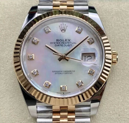 AAA Replica Rolex Datejust 41MM M126331-0014 Clean Factory Mother-Of-Pearl Dial Mens Watch | aaareplicawatches.is